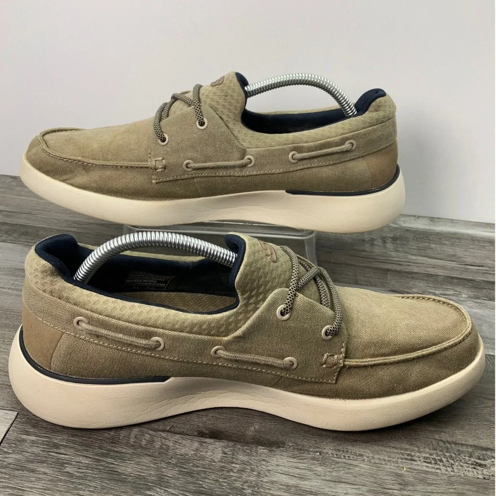 Skechers Mens Classic Fit  Boat Shoes Air Cooled Memory Foam 65896 Size 10.5